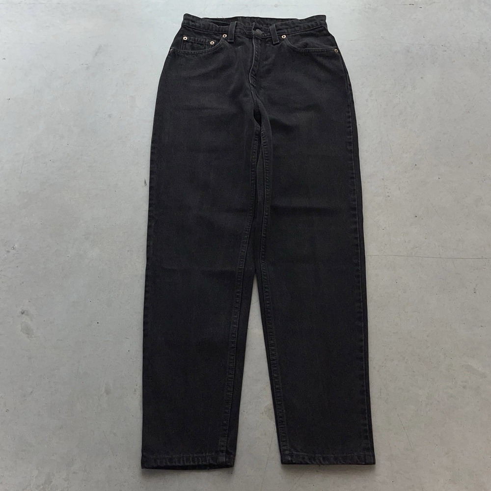 Vintage 90s Levi's 521 Tapered Fit Jeans Womens 10 Dark Brown Denim Size 27x27.5